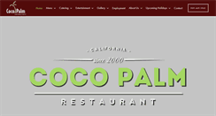 Desktop Screenshot of cocopalmrestaurant.com