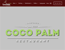 Tablet Screenshot of cocopalmrestaurant.com